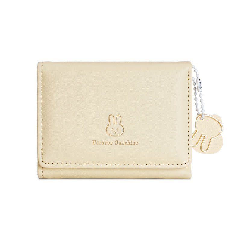 Short and cute rabbit student wallet - zoraflux