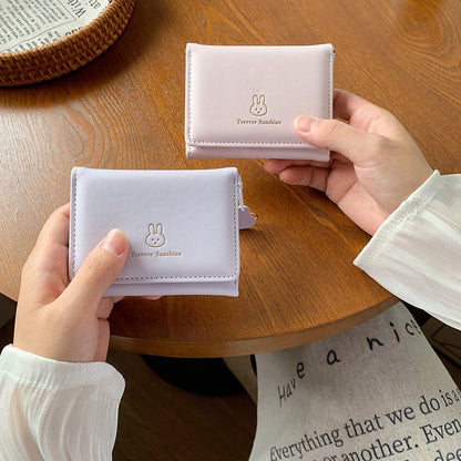 Short and cute rabbit student wallet - zoraflux