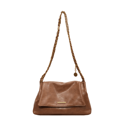 Simple chain large-capacity underarm tote bag - zoraflux