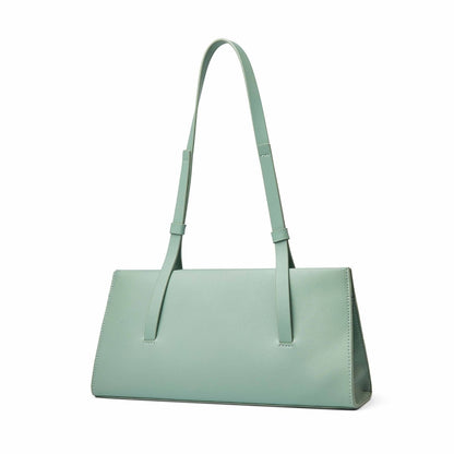 Simple French leather women's shoulder bag - zoraflux