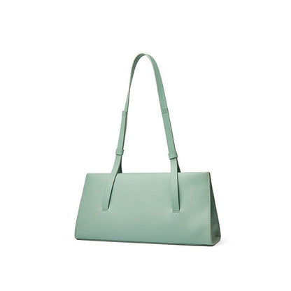 Simple French leather women's shoulder bag - zoraflux