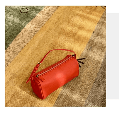 Simple genuine leather pen holder case - zoraflux