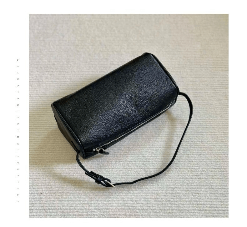 Simple genuine leather pen holder case - zoraflux