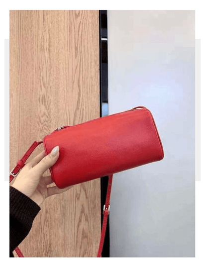 Simple genuine leather pen holder case - zoraflux