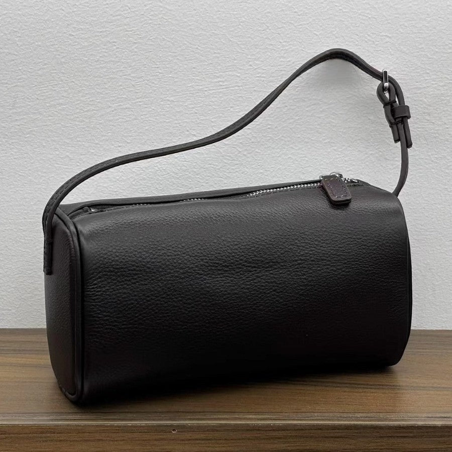 Simple genuine leather pen holder case - zoraflux