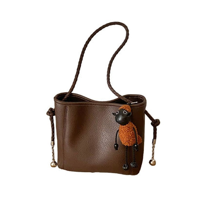 Simple gift cute lamb pendant handbag - zoraflux