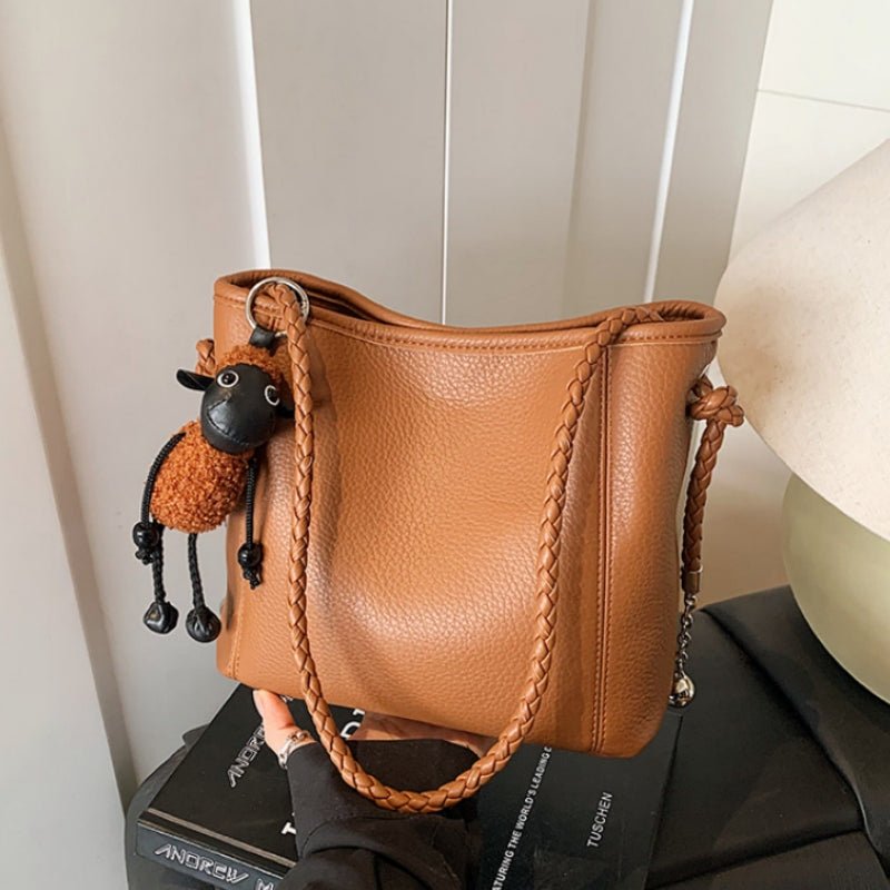 Simple gift cute lamb pendant handbag - zoraflux