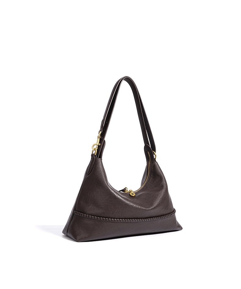 Simple lace - up single - shoulder bag for autumn and winter - zoraflux