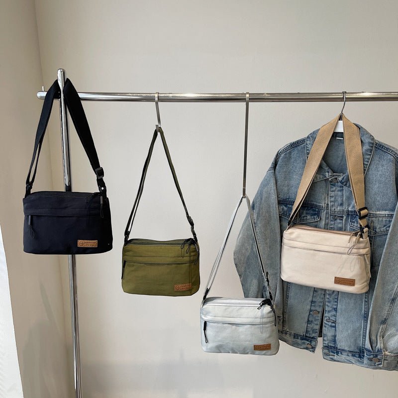 Simple lightweight multi-color casual cross-body bag - zoraflux