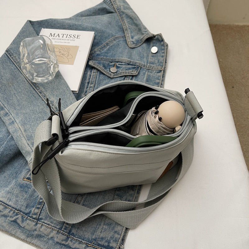 Simple lightweight multi-color casual cross-body bag - zoraflux