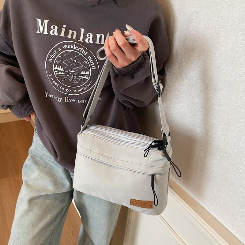 Simple lightweight multi-color casual cross-body bag - zoraflux