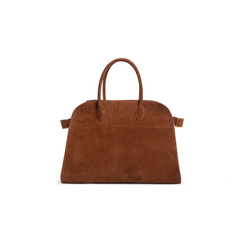 Simple suede multi - sized handbag - zoraflux