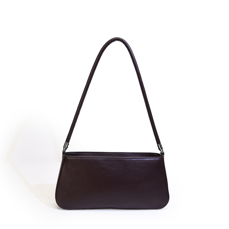 Simple Texture Baguette-shaped Shoulder Bag for Commuting - zoraflux