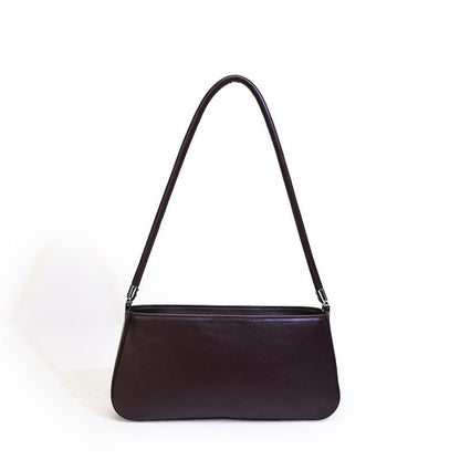 Simple Texture Baguette-shaped Shoulder Bag for Commuting - zoraflux