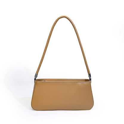 Simple Texture Baguette-shaped Shoulder Bag for Commuting - zoraflux