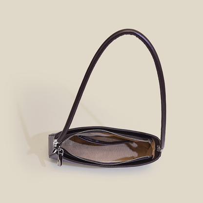 Simple Texture Baguette-shaped Shoulder Bag for Commuting - zoraflux