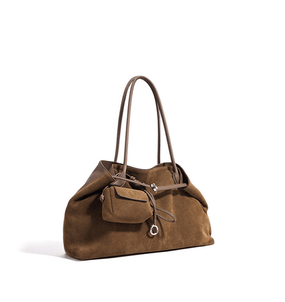 Soft leather matte underarm tote bag - zoraflux