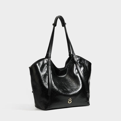 Soft Leather Tote Bag Adjustable Shoulder Strap Handbag with Inner Pouch for Work Office Daily Travel - zoraflux