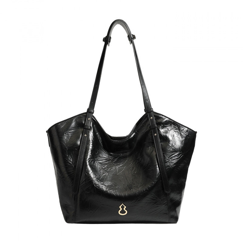 Soft Leather Tote Bag Adjustable Shoulder Strap Handbag with Inner Pouch for Work Office Daily Travel - zoraflux