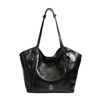 Soft Leather Tote Bag Adjustable Shoulder Strap Handbag with Inner Pouch for Work Office Daily Travel - zoraflux