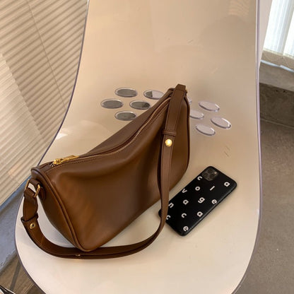 Soft waxy lady commuting underarm bag - zoraflux