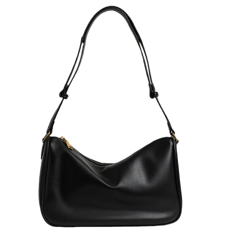 Soft waxy lady commuting underarm bag - zoraflux