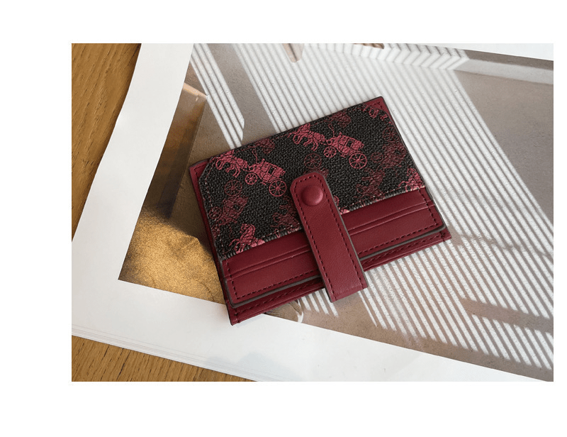 Thin exquisite pattern card holder bag - zoraflux