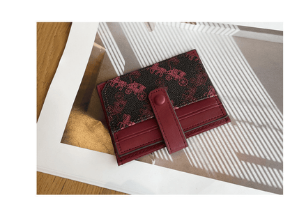 Thin exquisite pattern card holder bag - zoraflux