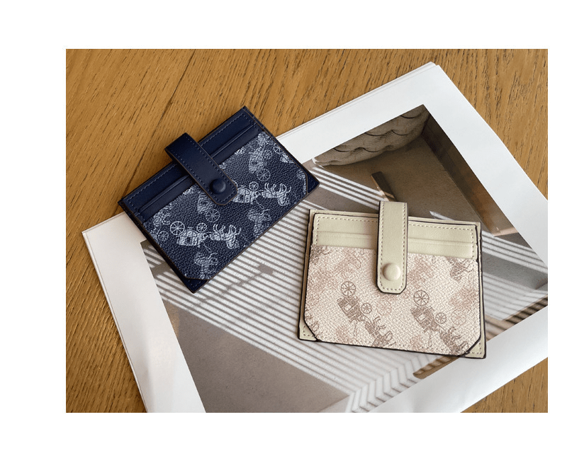 Thin exquisite pattern card holder bag - zoraflux