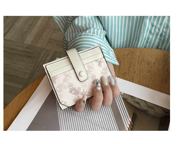 Thin exquisite pattern card holder bag - zoraflux