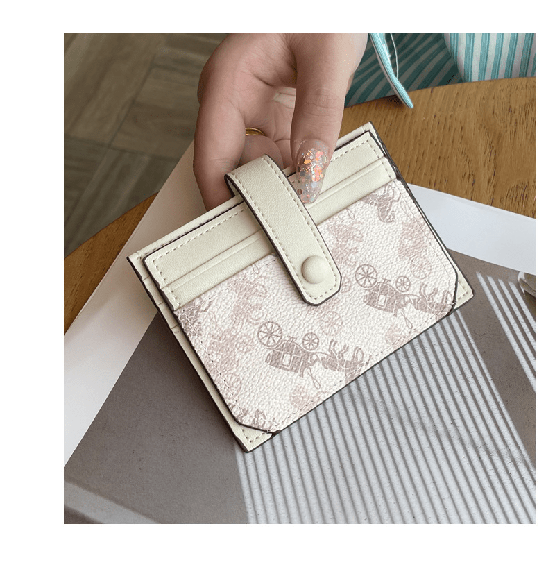 Thin exquisite pattern card holder bag - zoraflux
