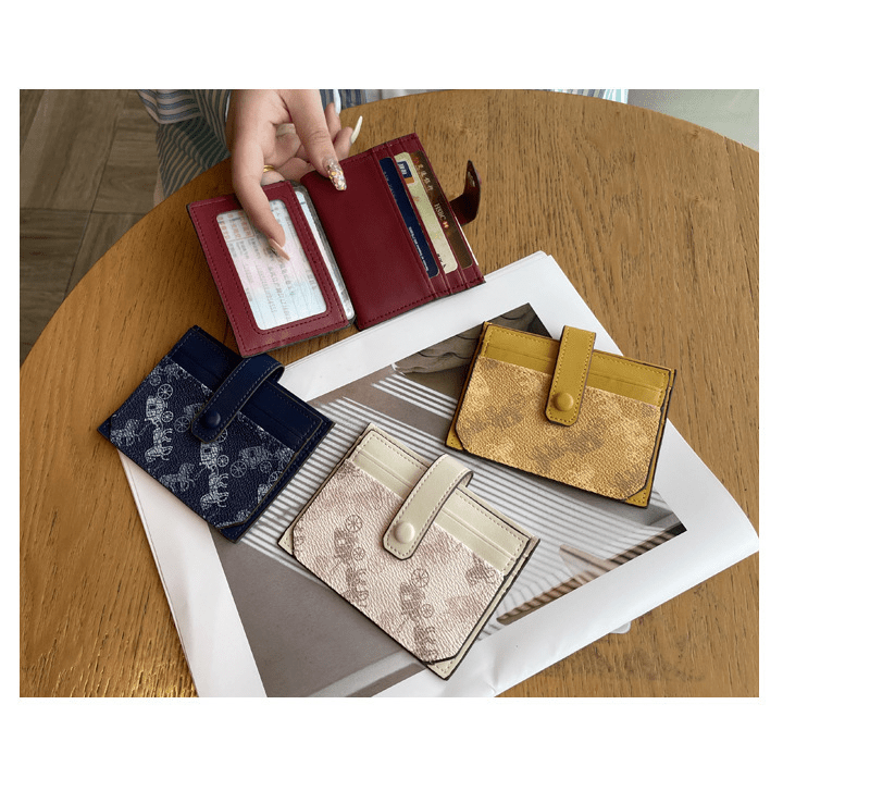 Thin exquisite pattern card holder bag - zoraflux