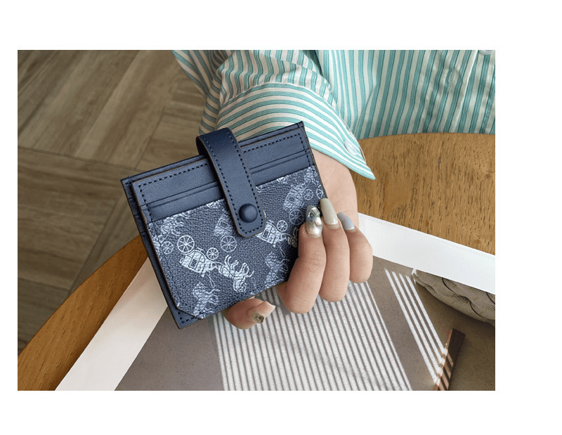 Thin exquisite pattern card holder bag - zoraflux