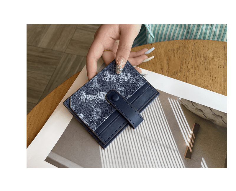 Thin exquisite pattern card holder bag - zoraflux