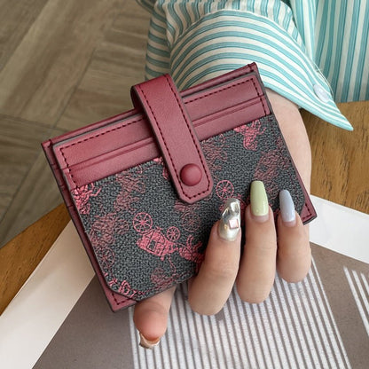 Thin exquisite pattern card holder bag - zoraflux