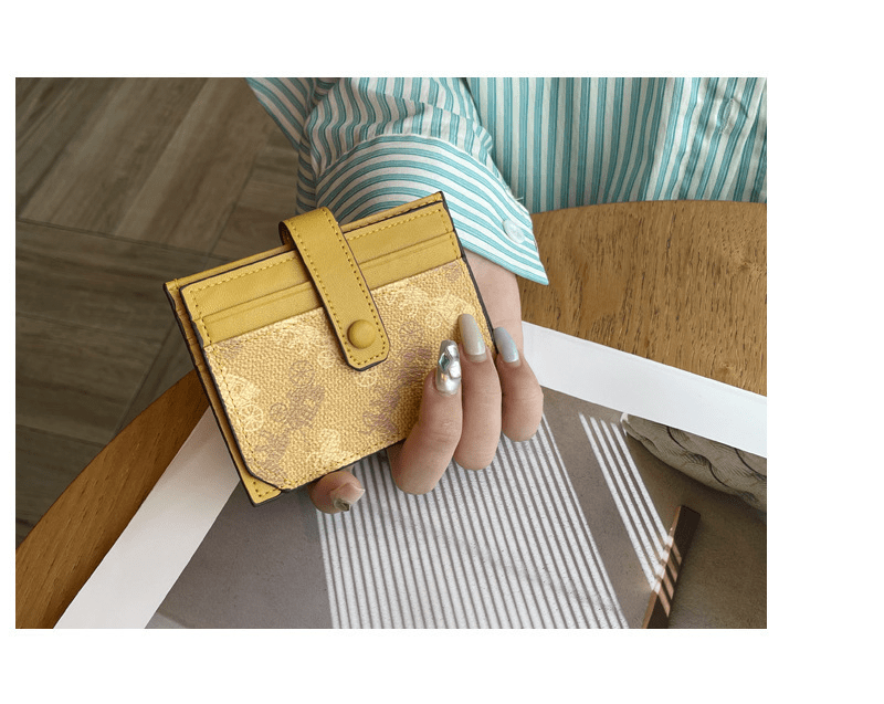 Thin exquisite pattern card holder bag - zoraflux