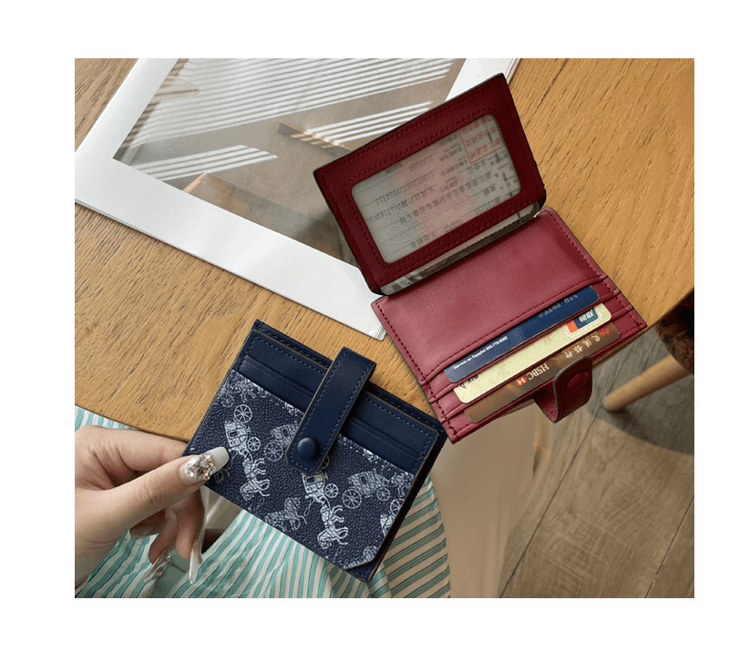 Thin exquisite pattern card holder bag - zoraflux