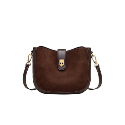 Top - grain cowhide matte soft single - shoulder bag - zoraflux