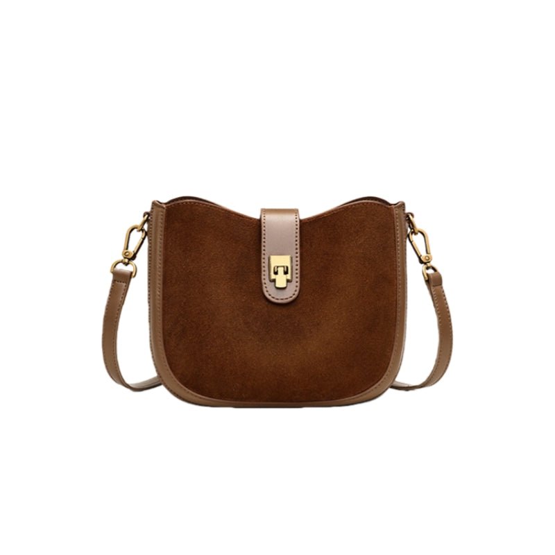 Top - grain cowhide matte soft single - shoulder bag - zoraflux