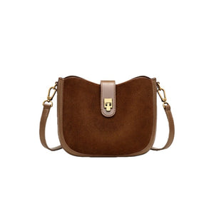 Top - grain cowhide matte soft single - shoulder bag - zoraflux