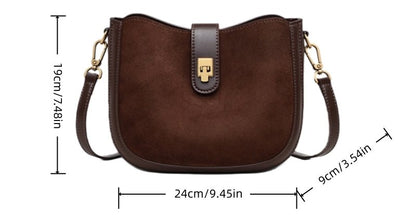 Top - grain cowhide matte soft single - shoulder bag - zoraflux