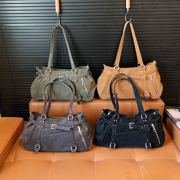 Trendy Button Pendant Women's Single Shoulder Bag - zoraflux