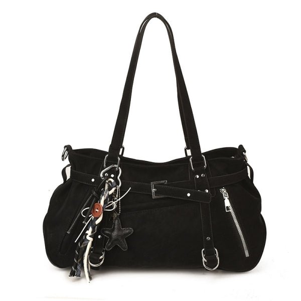 Trendy Button Pendant Women's Single Shoulder Bag - zoraflux