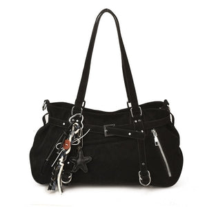 Trendy Button Pendant Women's Single Shoulder Bag - zoraflux