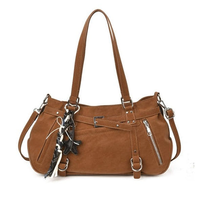 Trendy Button Pendant Women's Single Shoulder Bag - zoraflux