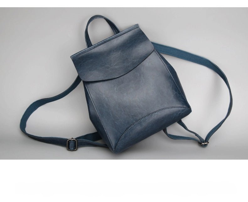 Versatile cowhide multi - functional backpack - zoraflux