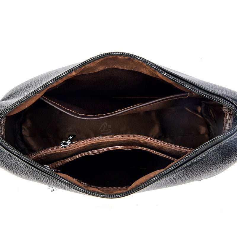 Versatile waterproof simple leather bag - zoraflux