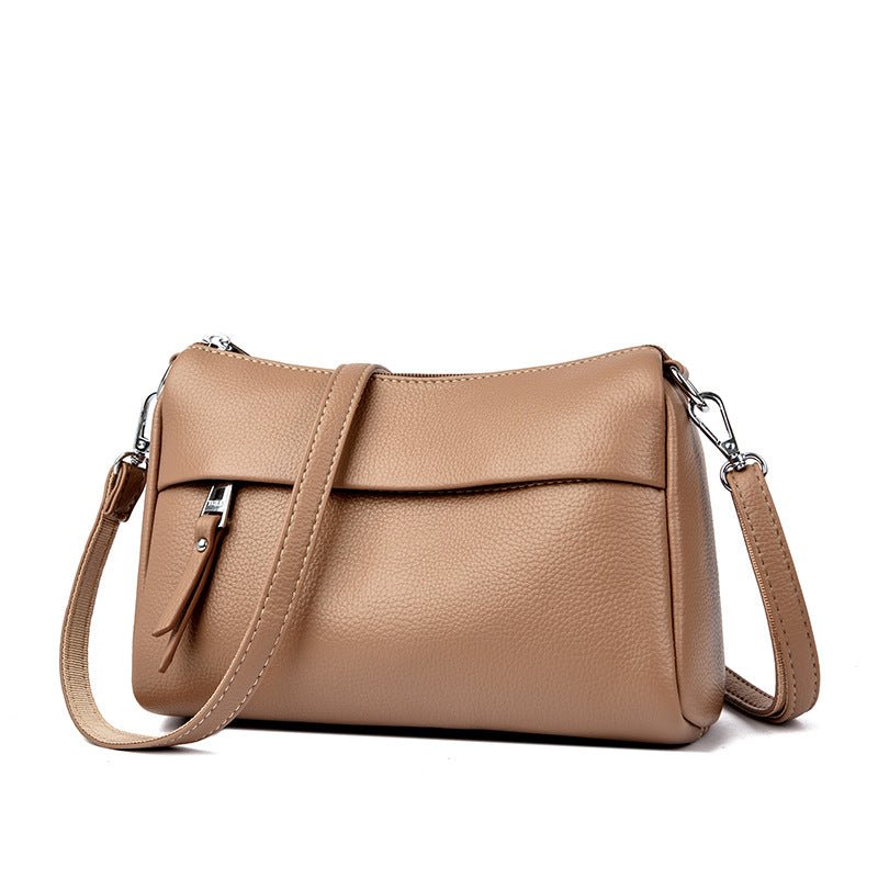 Versatile waterproof simple leather bag - zoraflux