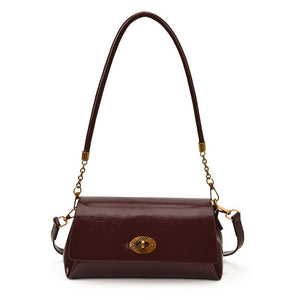 Vintage colored brass embellished buckle premium handbag - zoraflux