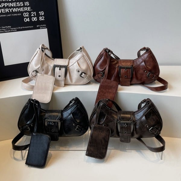 Vintage French commuter shoulder bag gift change purse - zoraflux